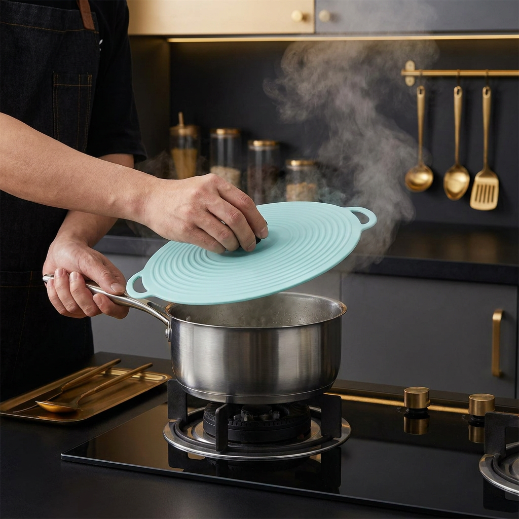Universal Silicone Pot Cover for Fresh Keeping and Cooking Protection