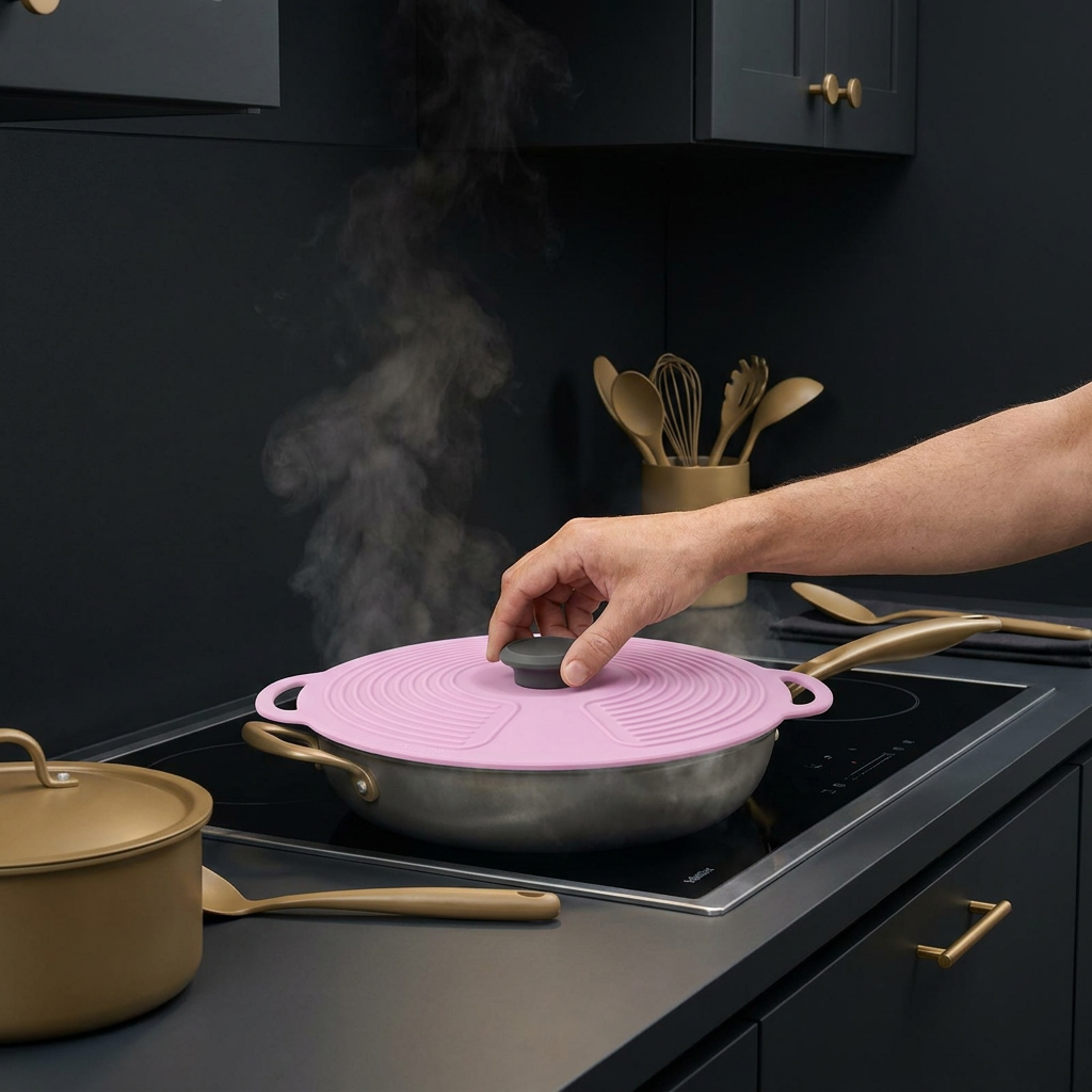 Universal Silicone Pot Cover for Fresh Keeping and Cooking Protection