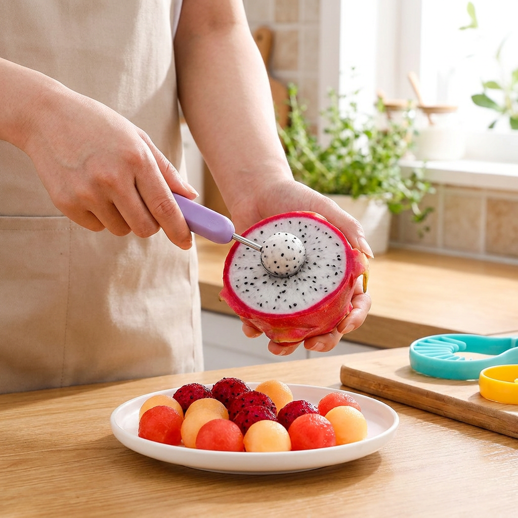 3-in-1 Fruit Carving & Baller Tool Set