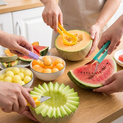 3-in-1 Fruit Carving & Baller Tool Set