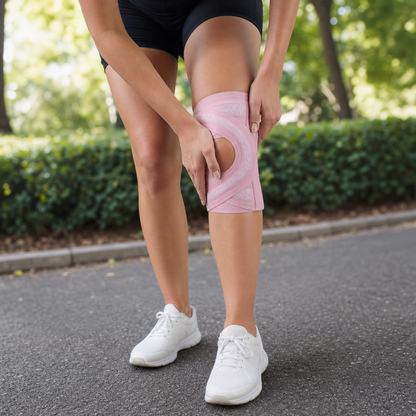 Adjustable Cross-Strap Compression Knee Brace for Sports & Joint Support