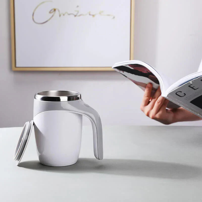 One-Button Automatic Stirring Thermos Cup for Easy Mixing and Convenience