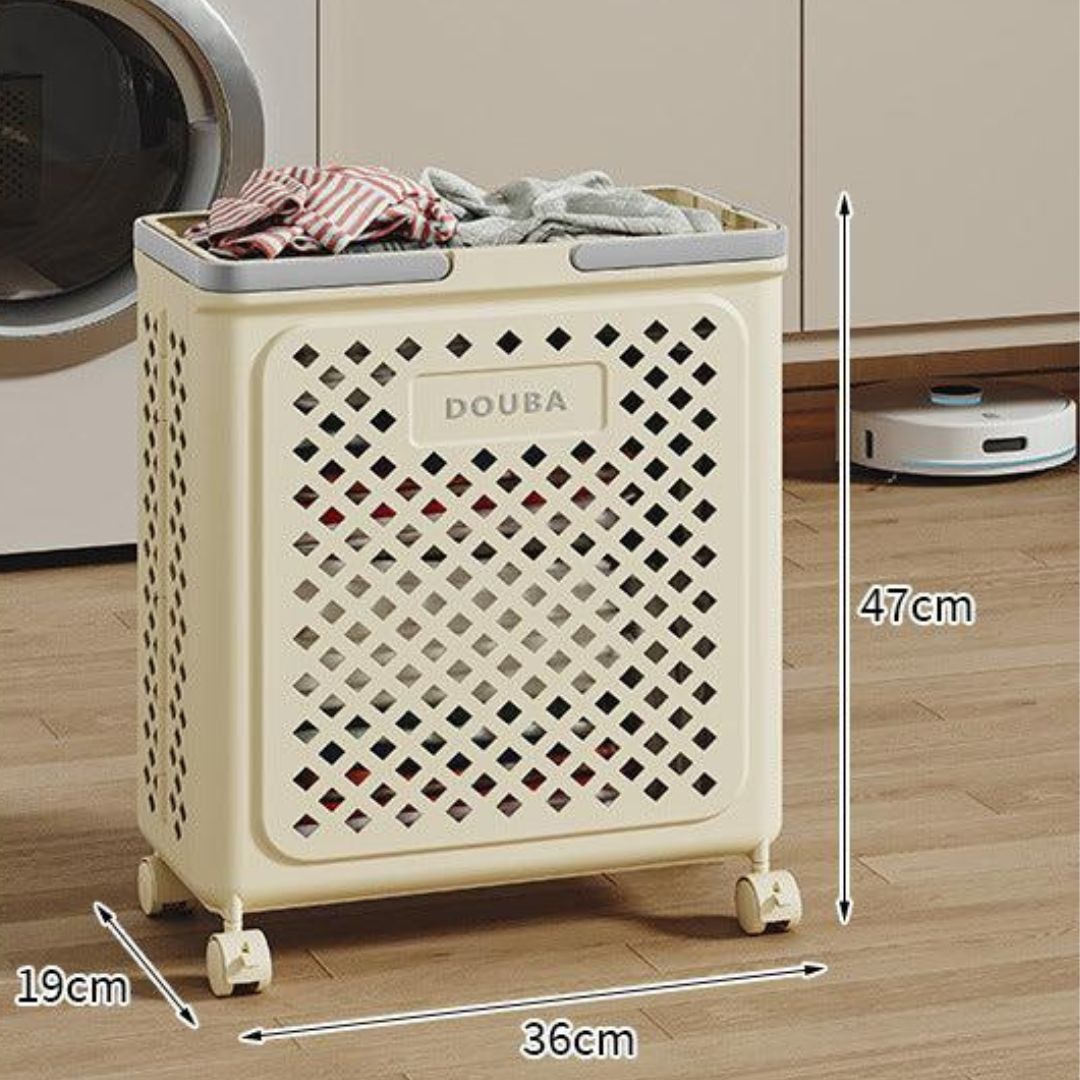 Collapsible Laundry Hamper With Wheels