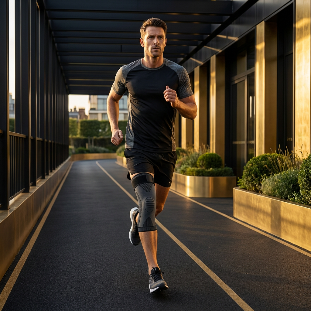 Elastic Knee Brace with Compression – Non-Slip & Stabilizing