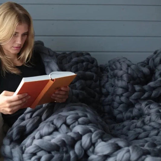 Oversized Chunky Knit Blanket