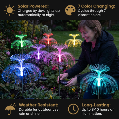 Magical LED Jellyfish Garden Lights – 7 Color Changing Outdoor Decor Lights