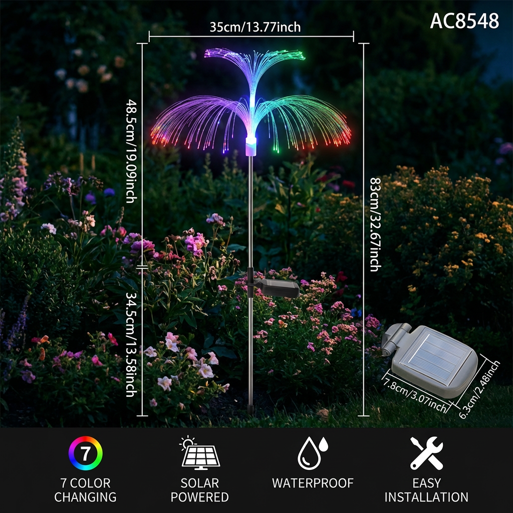 Magical LED Jellyfish Garden Lights – 7 Color Changing Outdoor Decor Lights