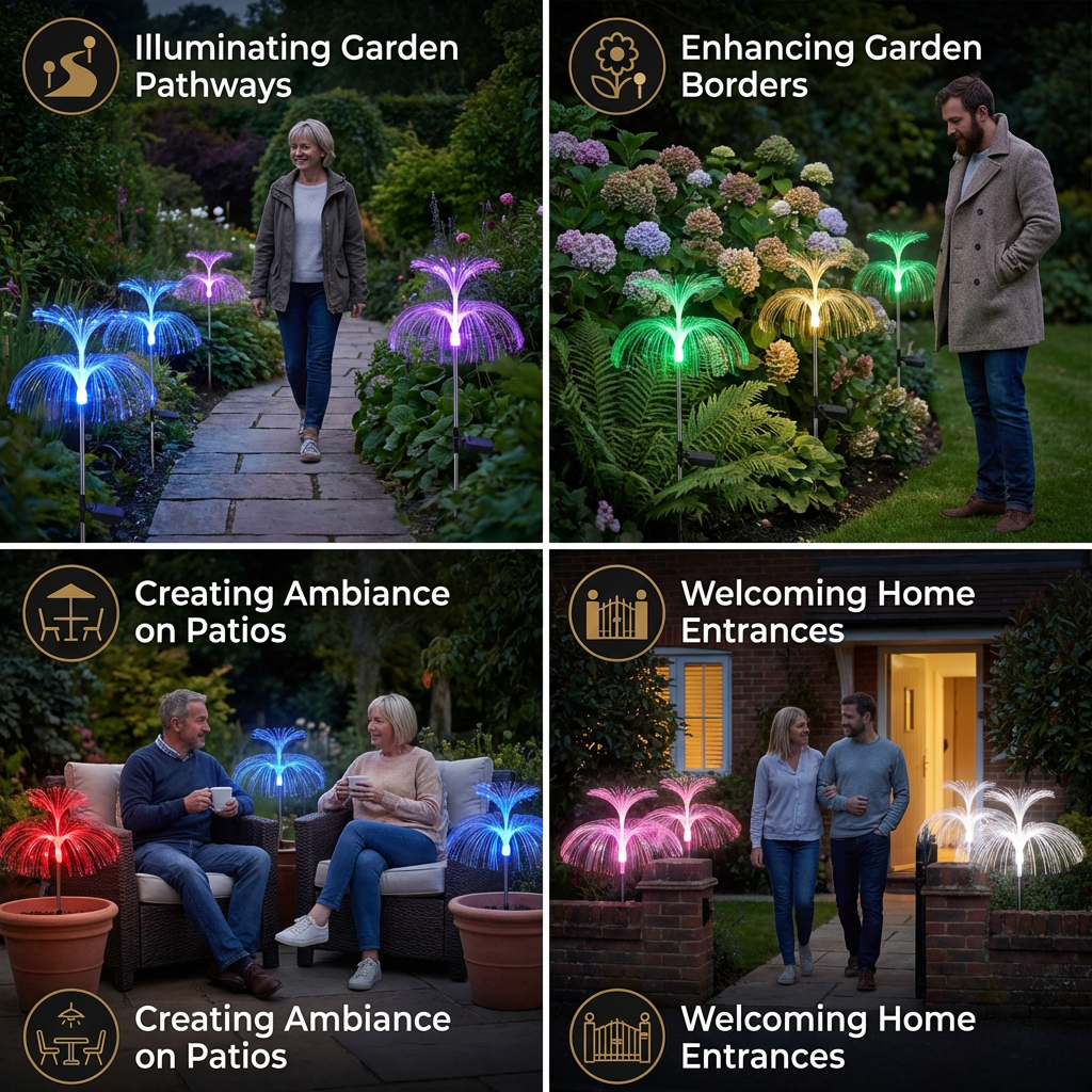 Magical LED Jellyfish Garden Lights – 7 Color Changing Outdoor Decor Lights