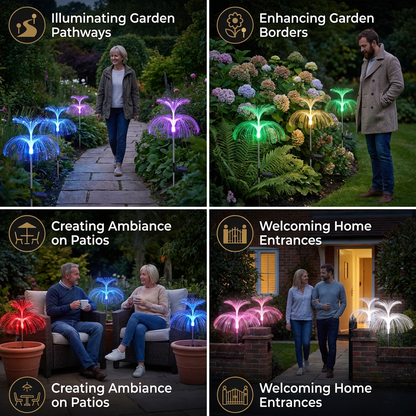 Magical LED Jellyfish Garden Lights – 7 Color Changing Outdoor Decor Lights