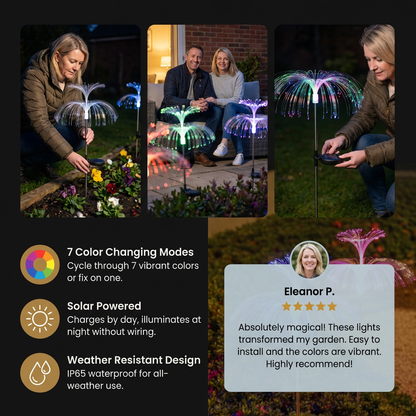 Magical LED Jellyfish Garden Lights – 7 Color Changing Outdoor Decor Lights