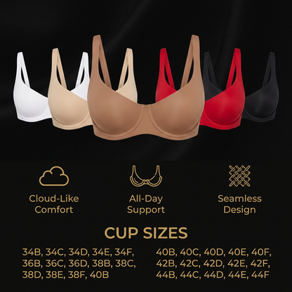 Seamless Strapless Underwire Bra – Unlined Support with Smooth Low-Cut Design