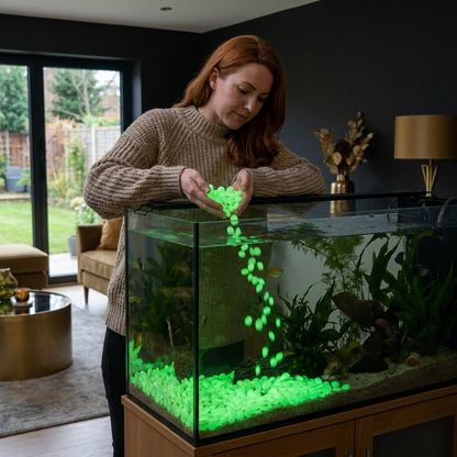 Glow-in-the-Dark Decorative Pebbles