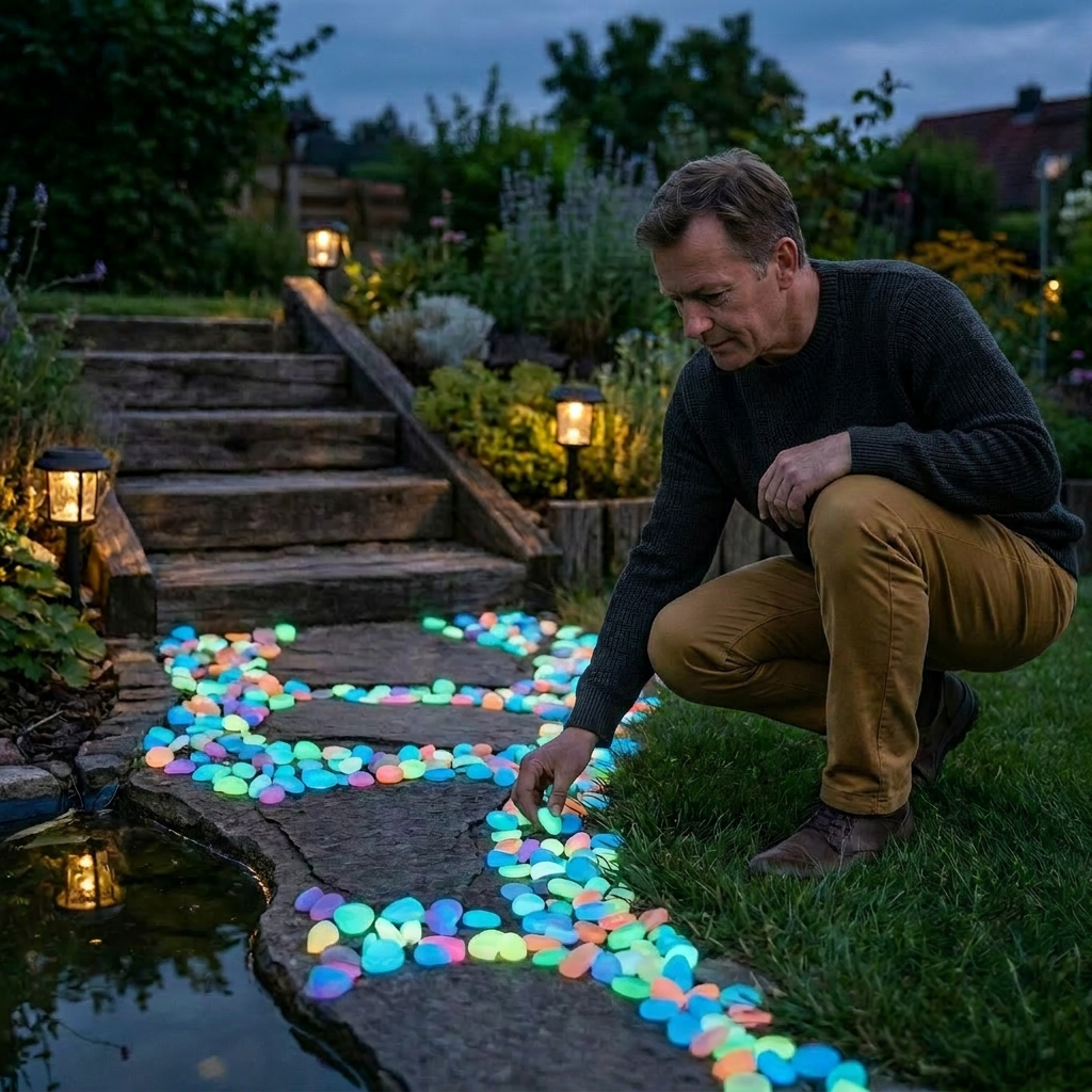 Glow-in-the-Dark Decorative Pebbles