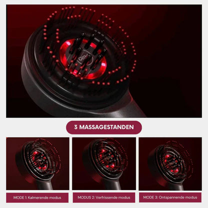 Rechargeable Scalp Massager With LED Light Therapy