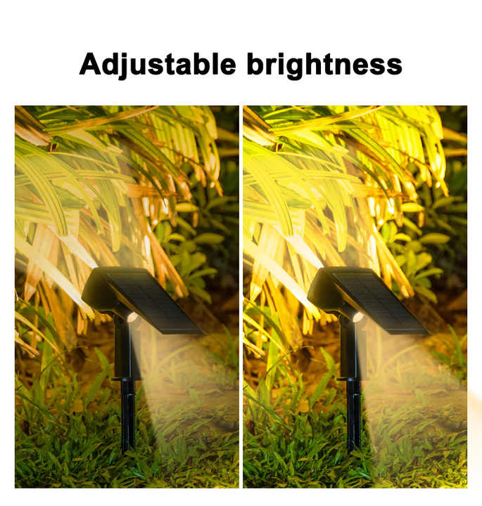 Solar LED Garden Spotlight – Outdoor Lighting with Solar Panel for Pathways and Yard