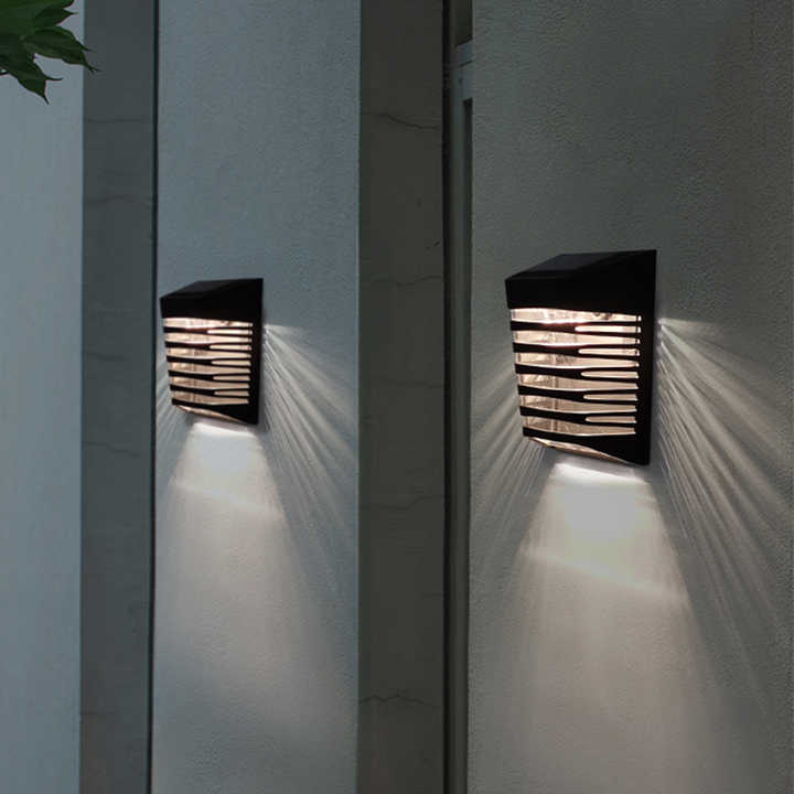 Solar LED Wall Lamp – Outdoor Solar-Powered Lighting for Garden and Patio Decoration