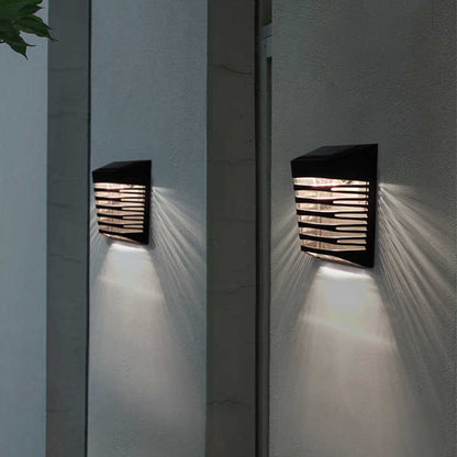 Solar LED Wall Lamp – Outdoor Solar-Powered Lighting for Garden and Patio Decoration