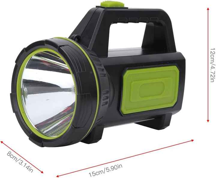 LED Work Torch with Side Light – Portable Camping and Emergency Lamp