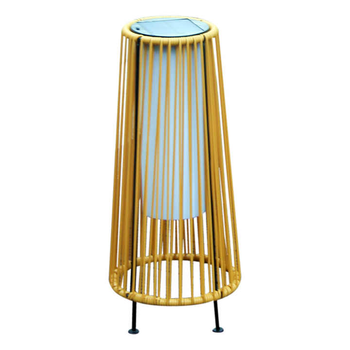 Large Solar LED Rattan Lantern – Oval Outdoor Light for Garden and Patio Decoration