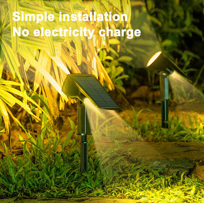 Solar LED Garden Spotlight – Outdoor Lighting with Solar Panel for Pathways and Yard