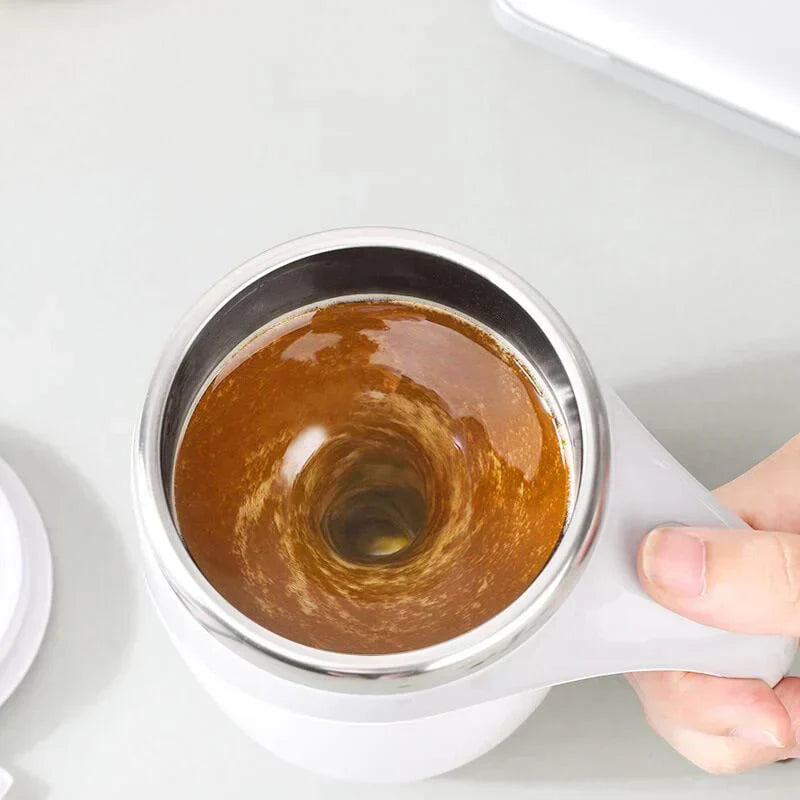 One-Button Automatic Stirring Thermos Cup for Easy Mixing and Convenience