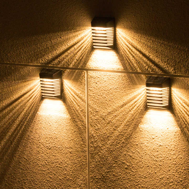 Solar LED Wall Lamp – Outdoor Solar-Powered Lighting for Garden and Patio Decoration