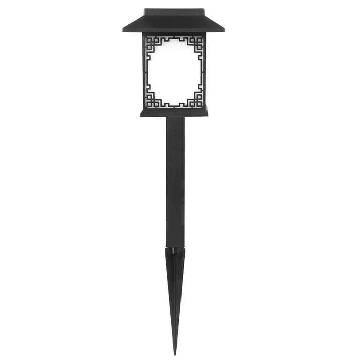 Solar LED Garden Light – Large Square Lamp with Warm Glow and Dual Functionality