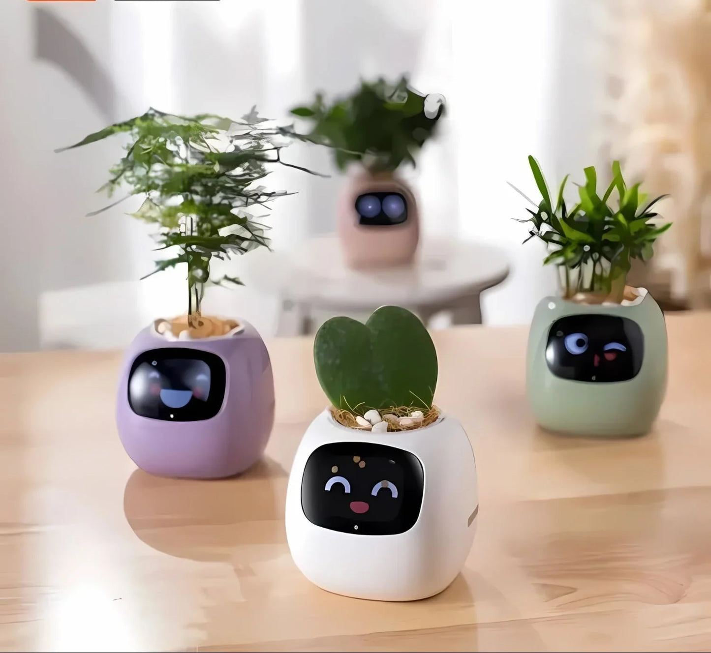Smart Self-Watering Plant Pot with LED Display and Automatic Care System