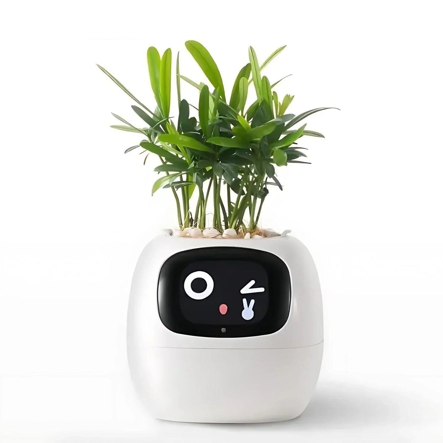 Smart Self-Watering Plant Pot with LED Display and Automatic Care System