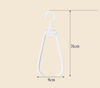 Space-Saving Foldable Clothes Hanger