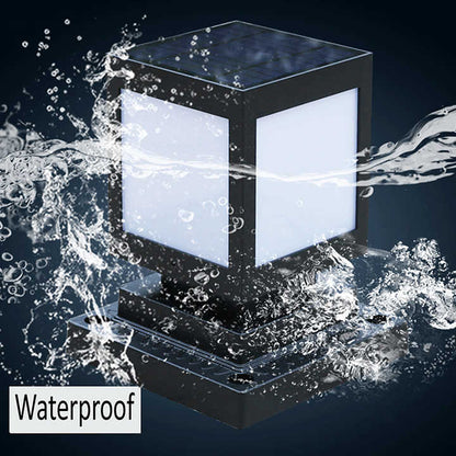Solar LED Square Garden Lantern – Decorative Outdoor Lighting for Pathways and Patios