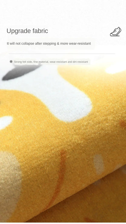 Adorable Animal Non-Slip Rug - Cute Pet Design for Kitchen, Bathroom, and Hallway