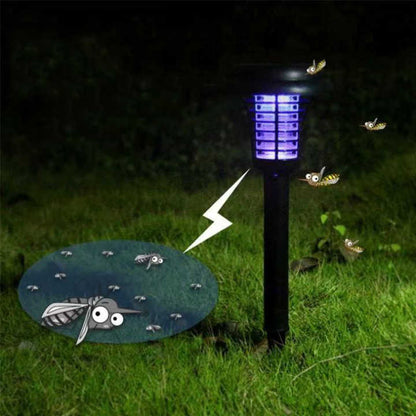 Solar Mosquito Killer Lamp with LED Light – Waterproof Insect Trap and UV Mosquito Repellent for Garden