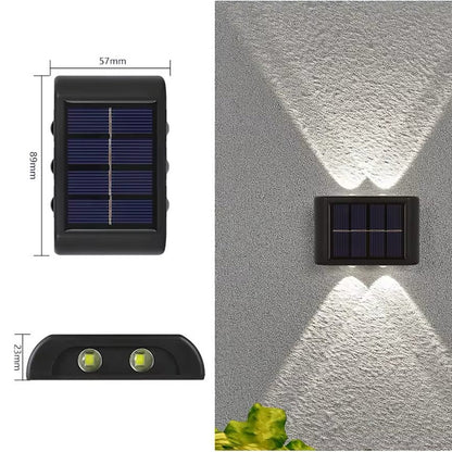 Solar-Powered LED Wall Lights