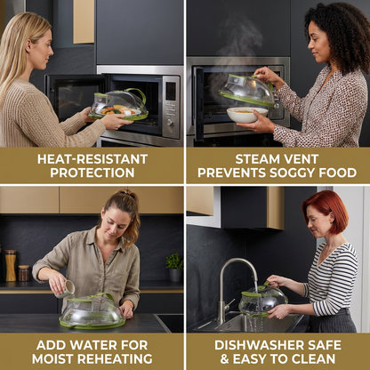 Microwave Cover – Heat-Resistant, Transparent and with Steam Vent