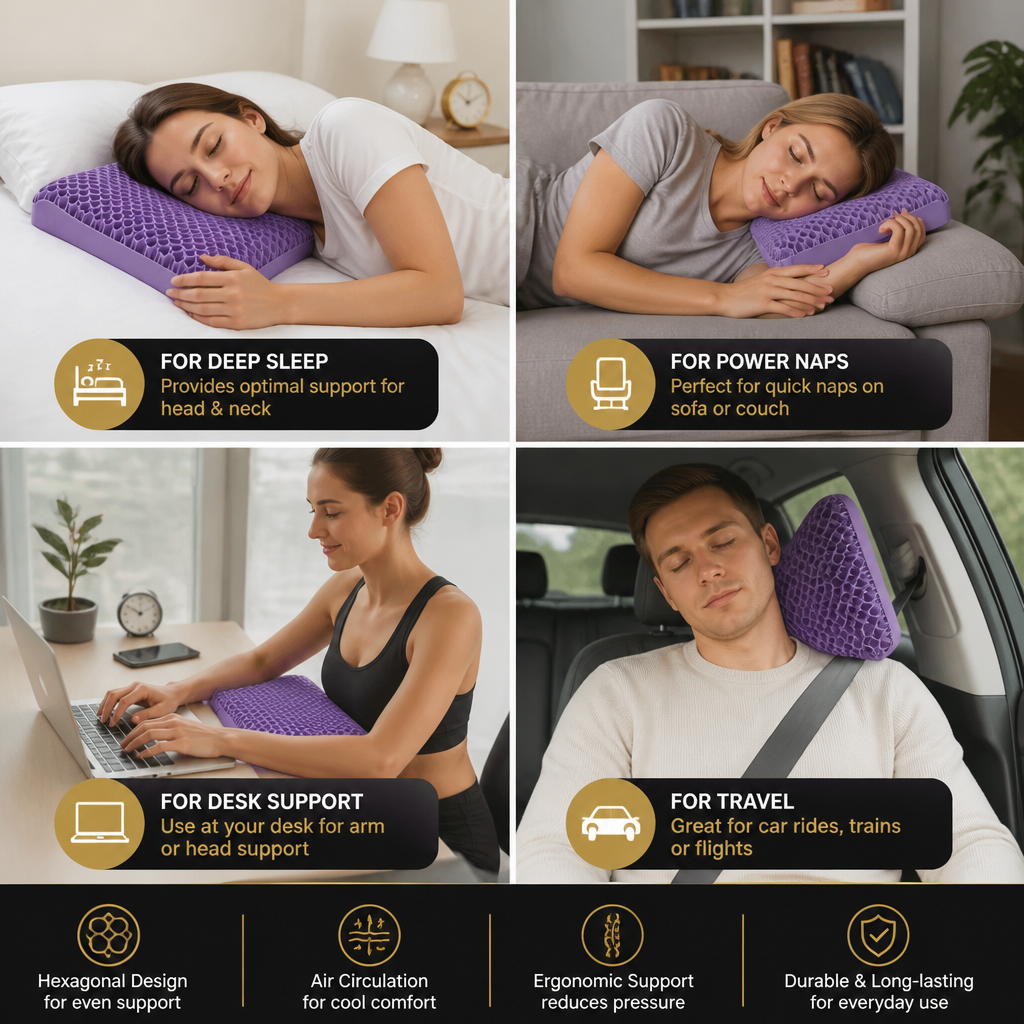 Ergonomic & Breathable Air Pillow for a Restful Sleep