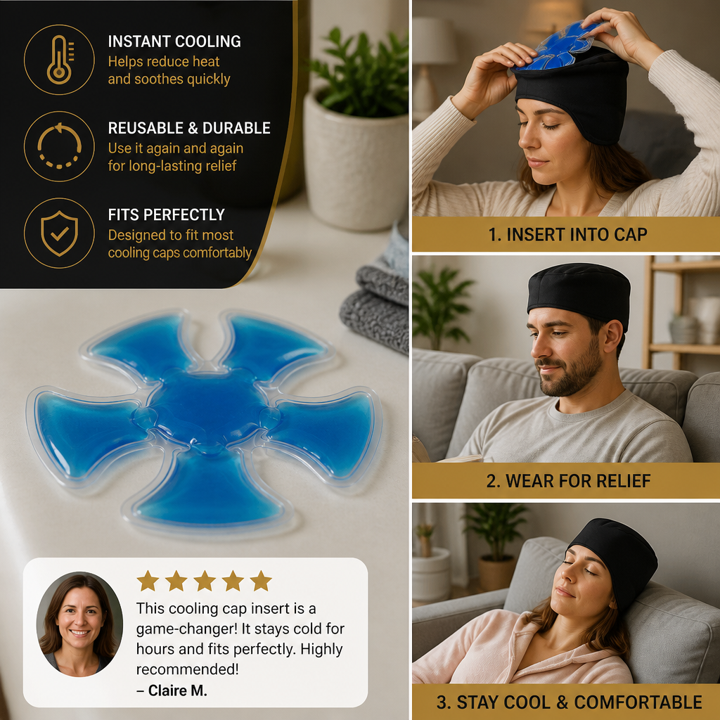 Cooling Cap Ice Pack Insert