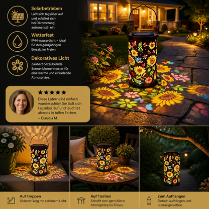 Solar Sunflower Lantern – Waterproof Outdoor Garden Light
