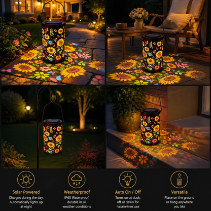 Solar Sunflower Lantern – Waterproof Outdoor Garden Light
