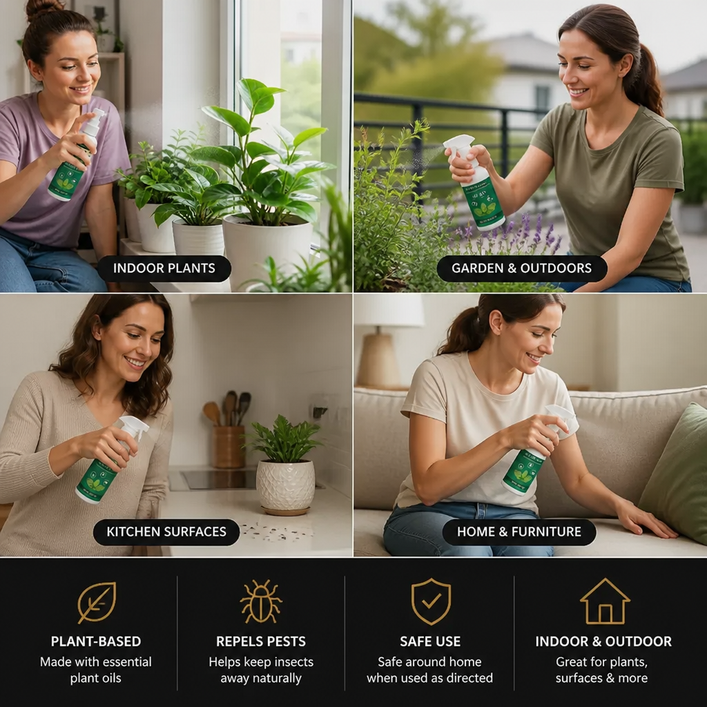 Peppermint Oil Insect & Pest Repellent Spray – For Home & Garden