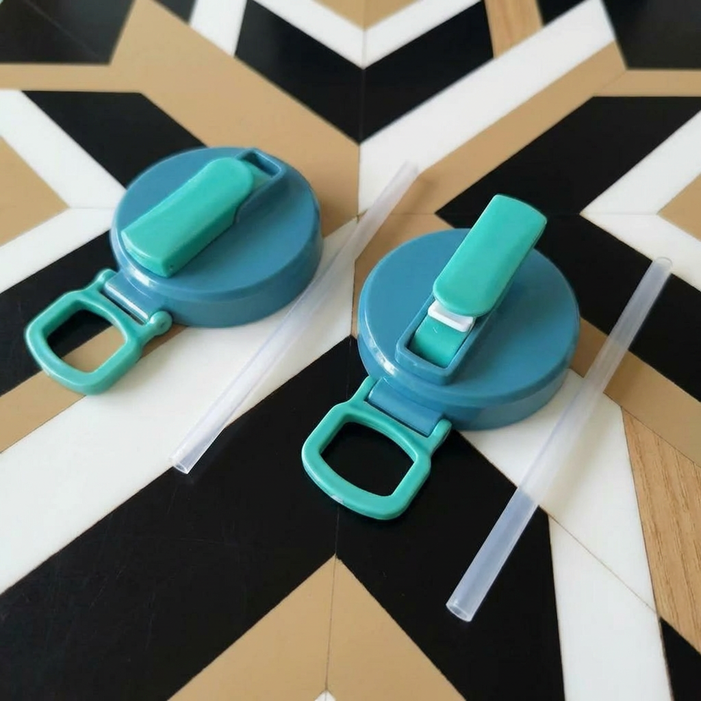 2-in-1 Reusable Silicone Can Lid with Straws – Spill-Proof Drink Cover for On-the-Go (2-Pack)
