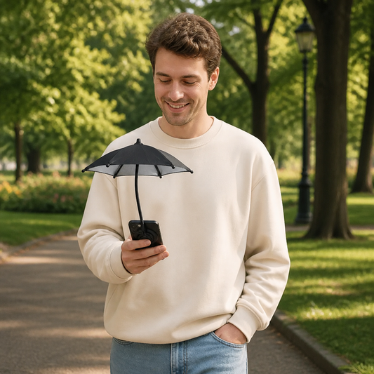 Magnetic Mini Phone Sunshade – Extendable Holder for Flexible Sun Protection on the Go