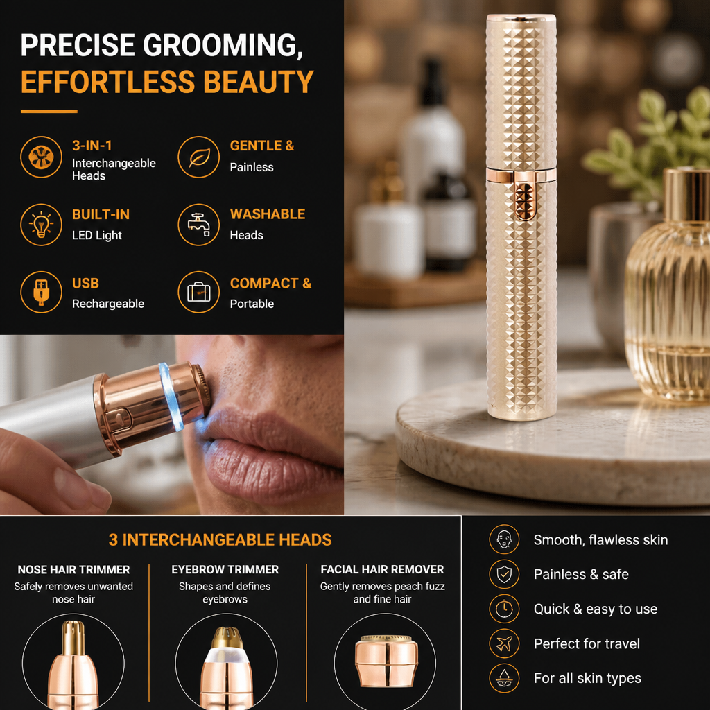 3-in-1 Precision Electric Beauty Trimmer