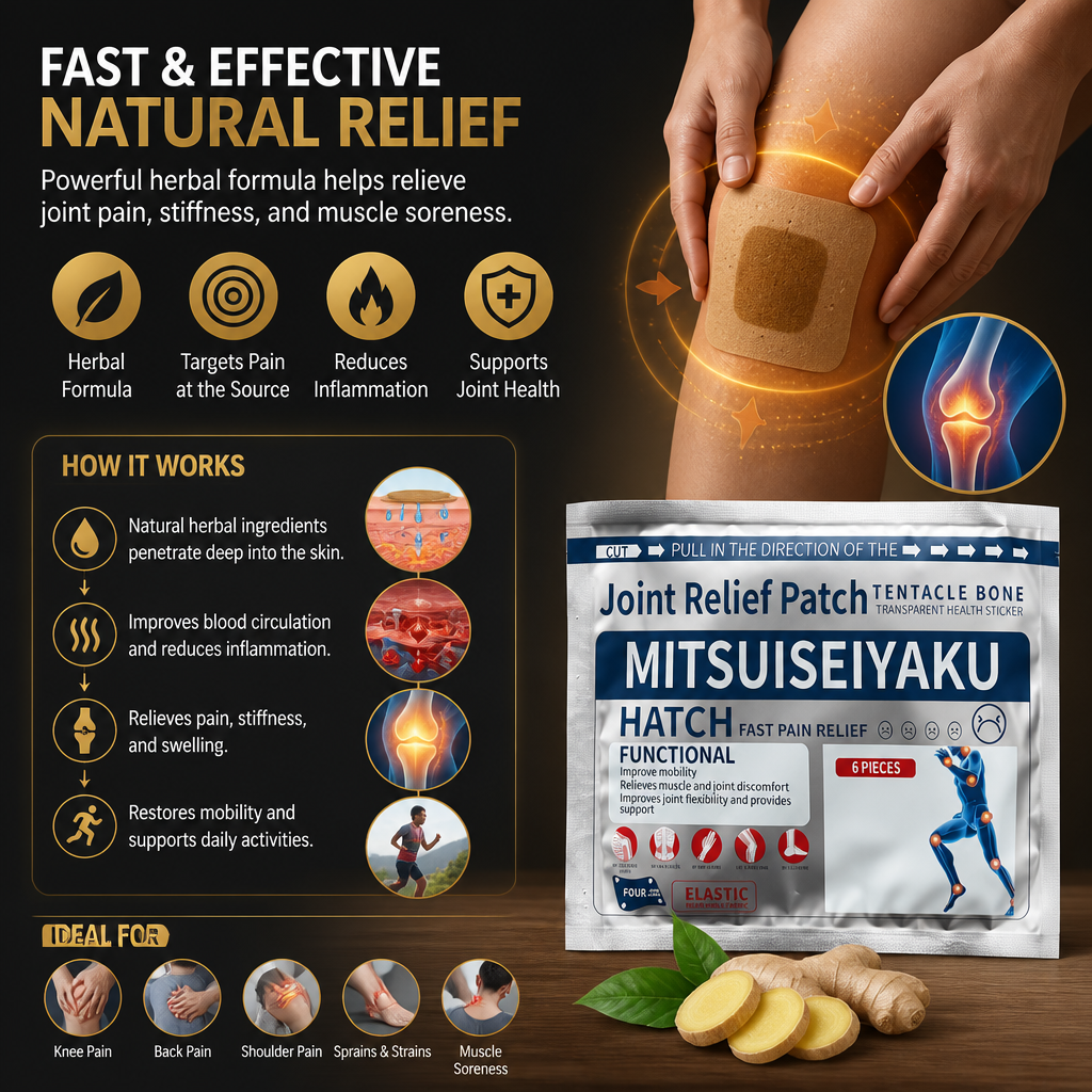 Herbal Ginger Pain Relief & Joint Comfort Patch
