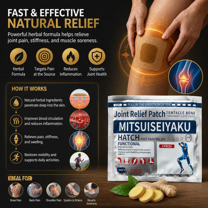Herbal Ginger Pain Relief & Joint Comfort Patch