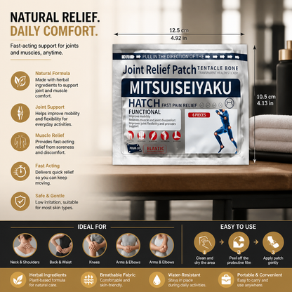 Herbal Ginger Pain Relief & Joint Comfort Patch