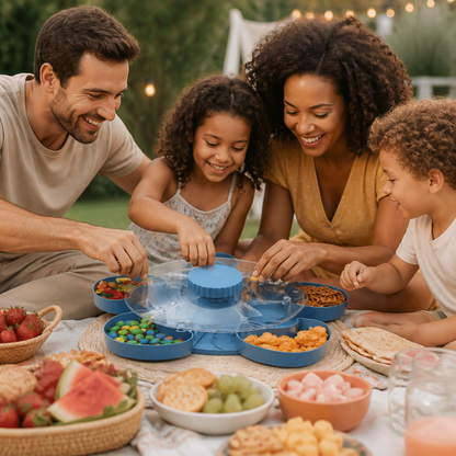 Rotating Snack Serving Tray