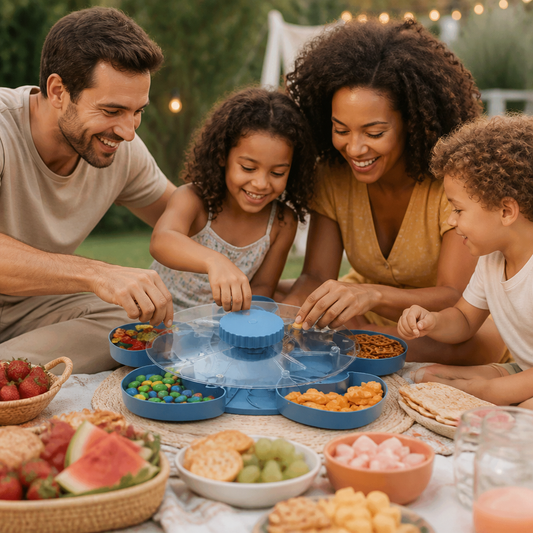 Rotating Snack Serving Tray