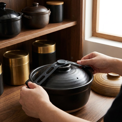 Reusable Silicone Lid Strap for Secure Pot and Container Storage