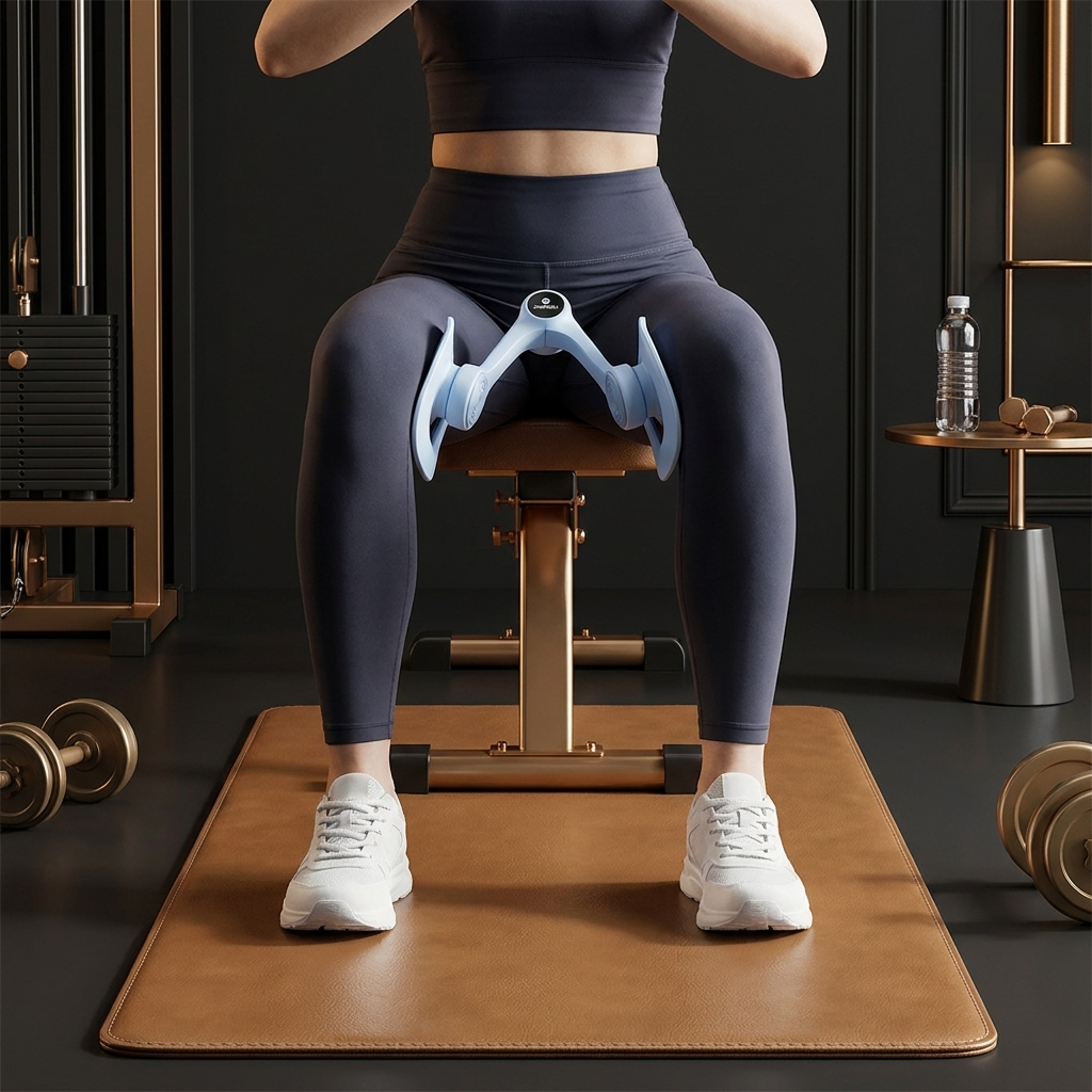 Adjustable Thigh & Glute Trainer – Foldable Resistance Fitness Equipment